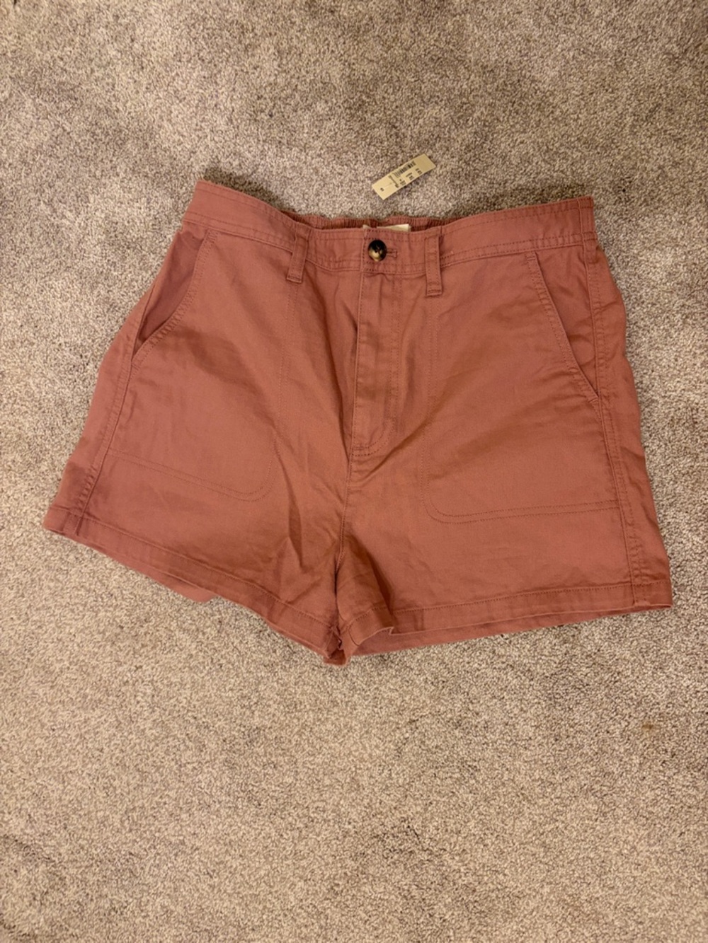 Madewell NWT! Dusty Rose Pink Cotton Utility Shorts, Size M